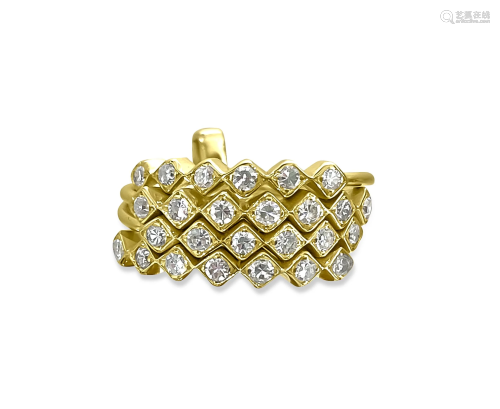 Vintage 1.00 Carat Diamond Stackable Ring in 14k Gold