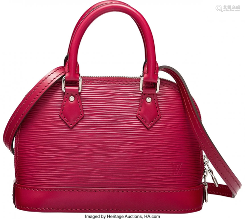 Louis Vuitton Fuschia Epi Leather Nano Alma Bag