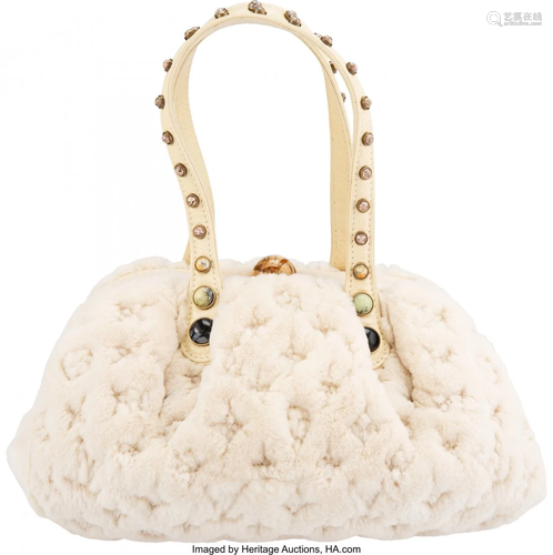 Louis Vuitton Limited Edition Cream Mink Monogra