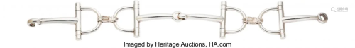 Hermès Vintage Silver Stirrup Bracelet Conditio