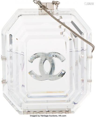 Chanel Runway Clear Plexiglass Jewel Minaudière