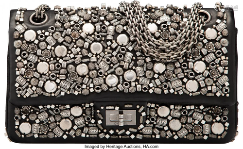 Chanel Limited Edition Embellished Black Lambski