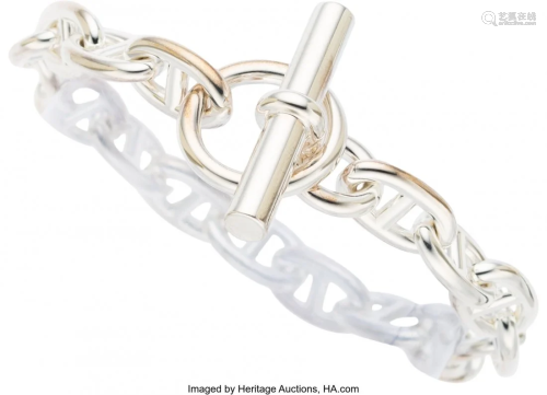 Hermès Sterling Silver Chaine D'Ancre Bracelet