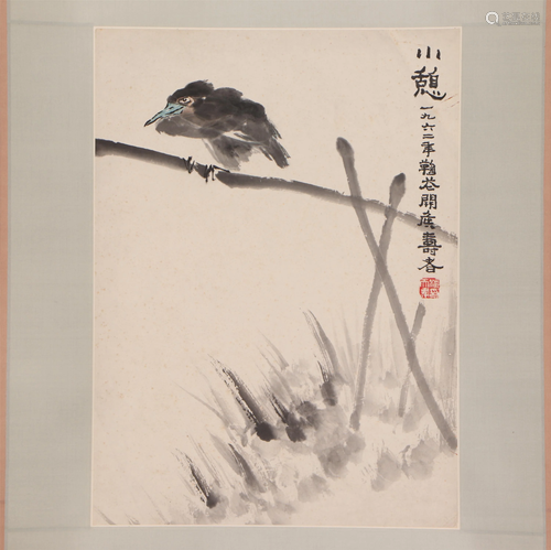 A CHINESE PAINTING OF BIRD