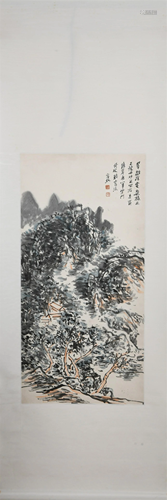 A CHINESE LANDSCAPE PAINTING