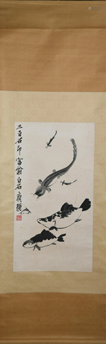 A CHINESE PAINTING OF FISHES