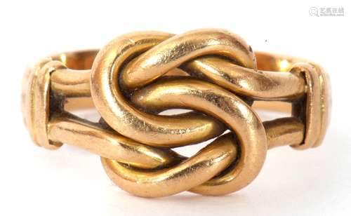 Early 20th century 18ct gold knot ring, Birmingham 1928, siz...