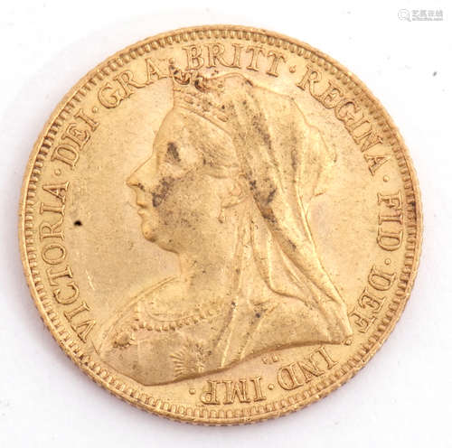 Victoria gold sovereign dated 1901