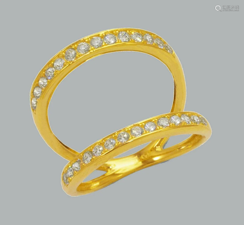 NEW 14K YELLOW GOLD LADIES FANCY CZ RING