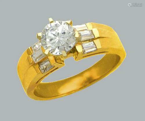 NEW 14K YELLOW GOLD LADIES FANCY ENGAGEMENT RING …