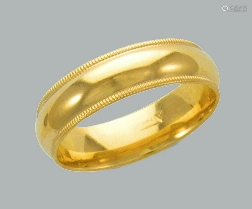 14K Y/GOLD MILLIGRAIN WEDDING BAND RING COMFORT FI…