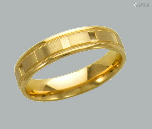 14K Y/ GOLD WEDDING BAND RING COMFORT SATIN 5mm S…