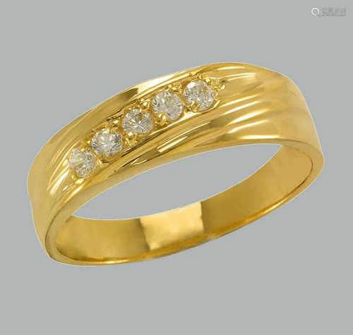 NEW 14K YELLOW GOLD MENS CZ RING BAND