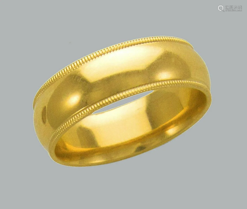 14K Y/GOLD MILLIGRAIN WEDDING BAND RING COMFORT FI…