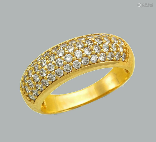 NEW 14K YELLOW GOLD LADIES FANCY CZ RING BAND PAVE …