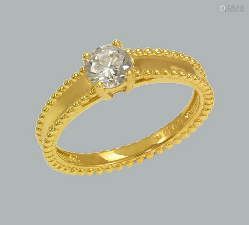 NEW 14K YELLOW GOLD LADIES FANCY ENGAGEMENT RING