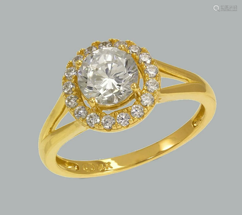 NEW 14K YELLOW GOLD LADIES FANCY ENGAGEMENT RING …