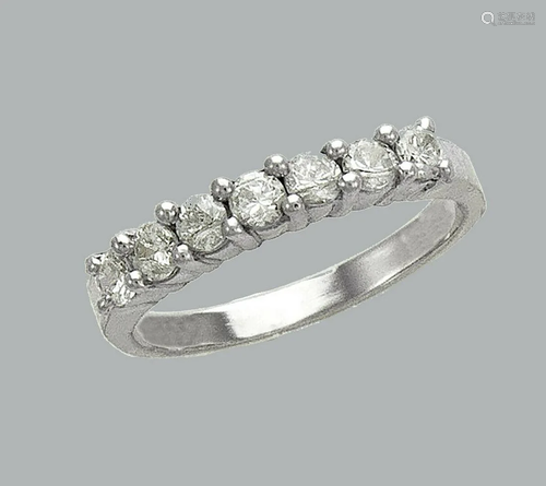 NEW 14K WHITE GOLD LADIES CZ FANCY BAND RING