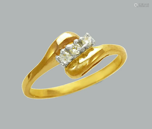 NEW 14K TWO TONE GOLD LADIES FANCY CZ RING