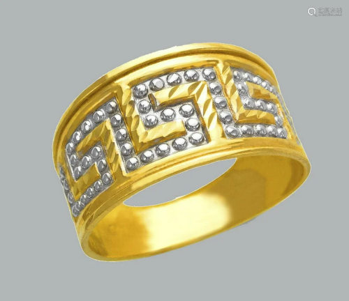 NEW 14K TWO TONE GOLD LADIES FANCY RING