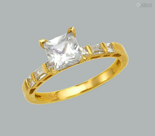 NEW 14K YELLOW GOLD LADIES ENGAGEMENT RING PRINCE…