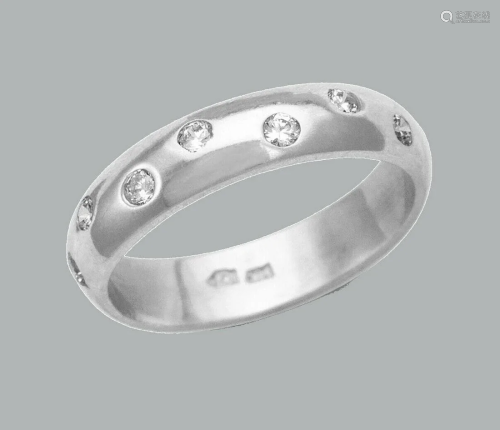 NEW 14K WHITE GOLD LADIES FANCY CZ RING BAND 4mm