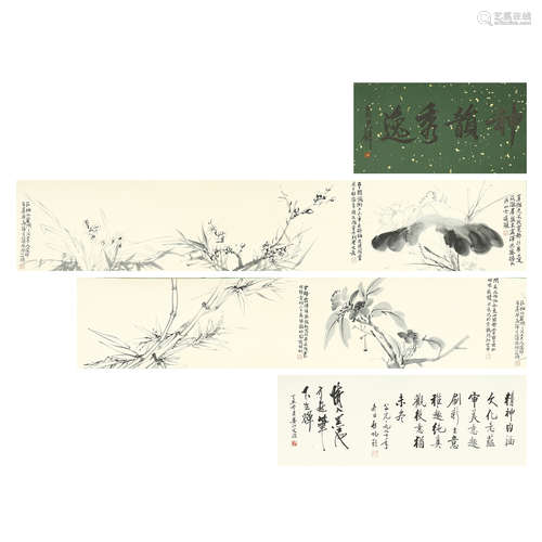 XU WEI,CHINESE PAINTING AND CALLIGRAPHY,HAND SCROLL PAINTING