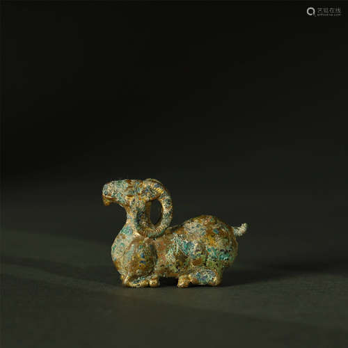 TANG DYNASTY,A FINE BRONZE SHEEP