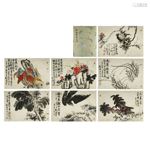 LIU HAISU,CHINESE PAINTING AND CALLIGRAPHY ALBUM