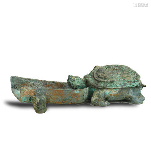 WARRING STATES PERIOD,A RARE BRONZE FOOD VESSEL