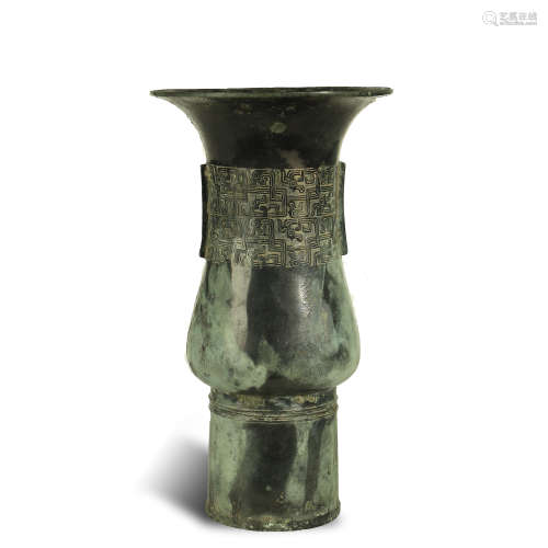 WARRING STATES PERIOD OF CHINA,A FINE BRONZE VASE