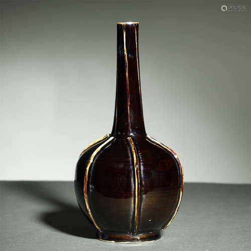 SONG DYNASTY,BROWN GROUND GLAZED VASE