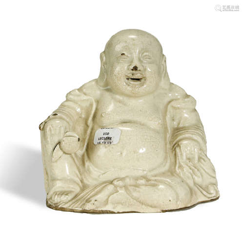 QING DYNASTY,DING KILN BUDDHA STATUE