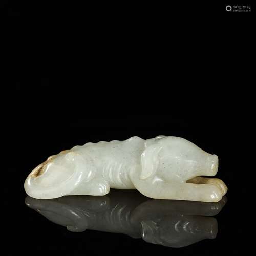 QING DYNASTY,HETIAN JADE CARVED 