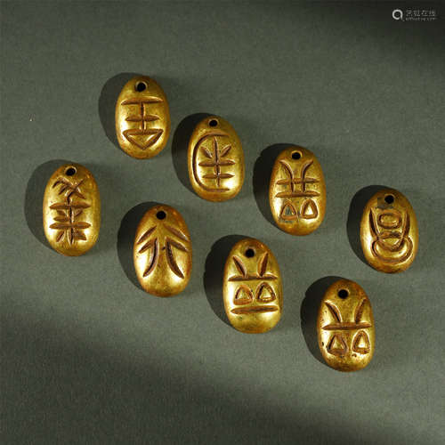 WARRING STATES PERIOD,A SET OF GOLD COINS