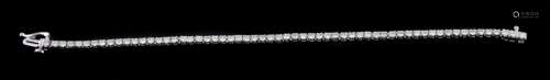 A diamond line bracelet