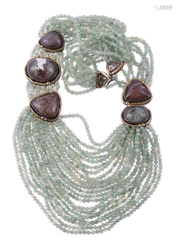 A quartz necklace by Eileen Coyne