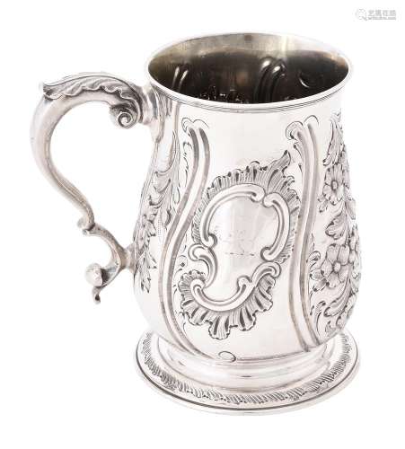 A Victorian silver baluster mug by Samuel Hayne & Dudley Cat...