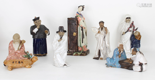 (7) Group of Chinese Porcelain Figures