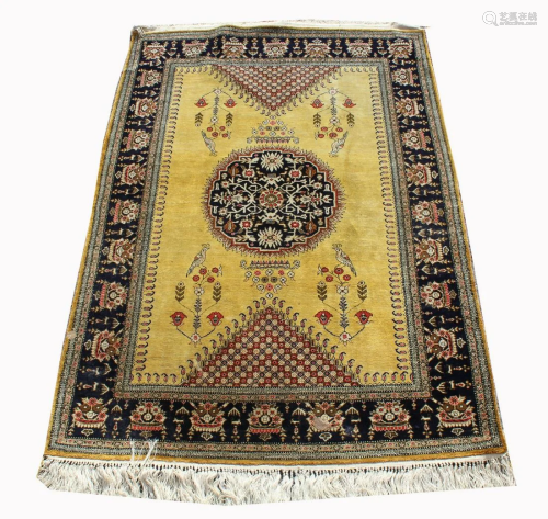 Persian Silk Qum Rug