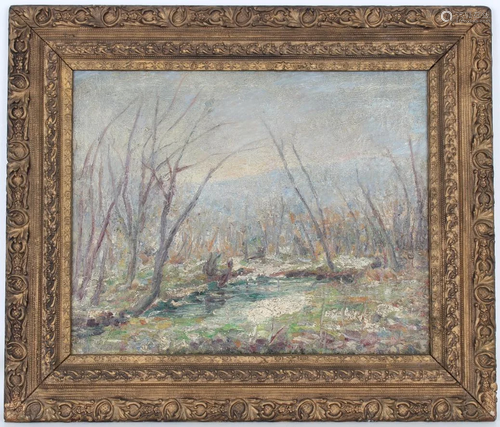 American School, Impressionist Wooded Landscape