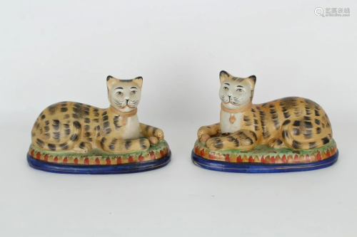 Pair of Staffordshire Cats
