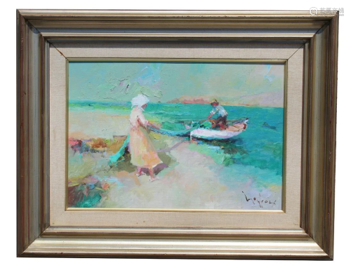 Style of Simbari, Signed Oil on Canvas