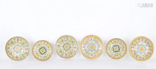 (6) Chinese Porcelain Dishes, Signed