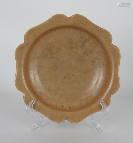 Chinese Song Dynasty Longquan Yellow Glazed Dish