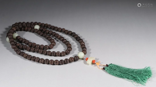 EAGLEWOOD CARVING PRAYER'S BEADS