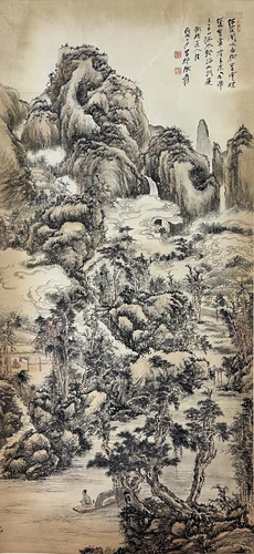 A CHINESE PAINTING OF LANDSCAPE, CHANG DAI-CHIEN