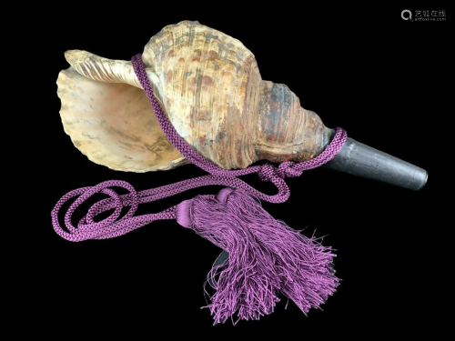 Japanese Samurai Horagai Conch Shell Trumpet