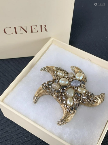 Vintage Ciner New York Starfish Brooch