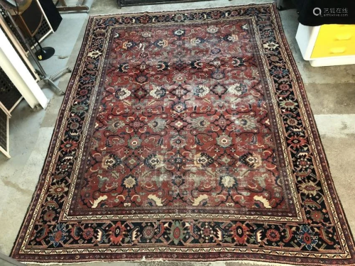 Large Antique Persian Ziegler Mahal Rug